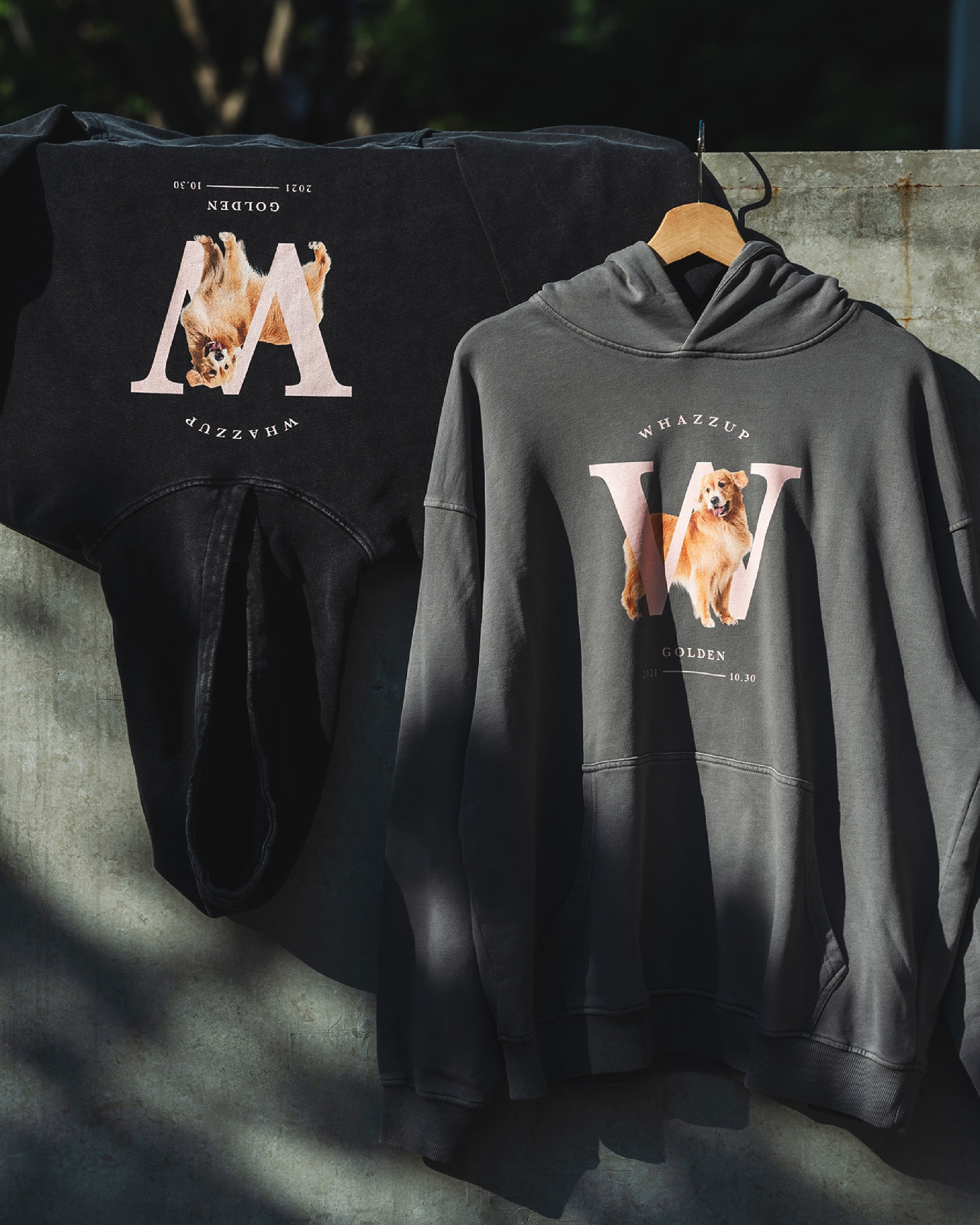 《WHAZZUP GOLDEN》連帽 T-shirt