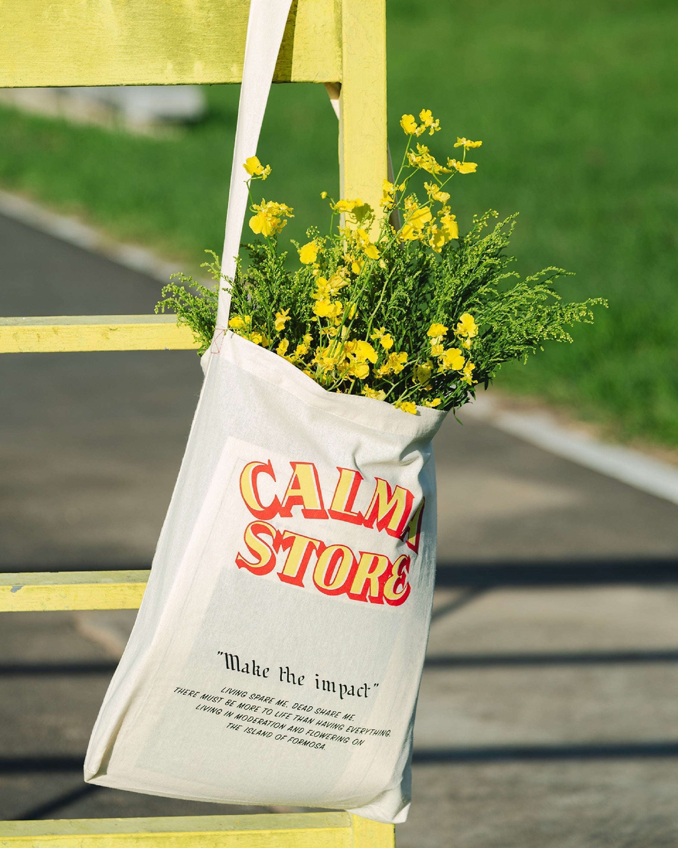 《CALMA STORE》訂製純棉帆布背袋