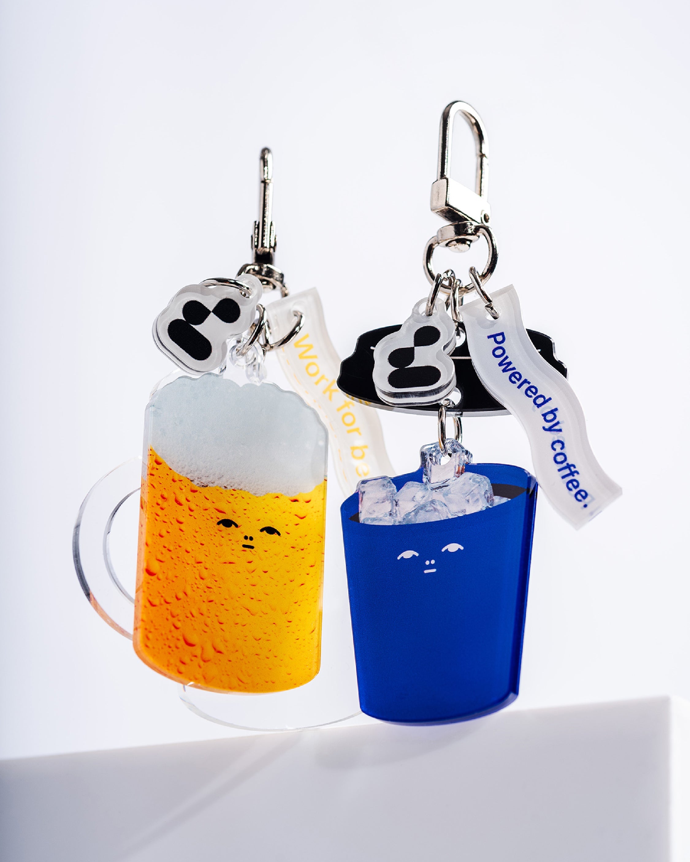 《BEER & COFFEE TIME》壓克力鑰匙圈