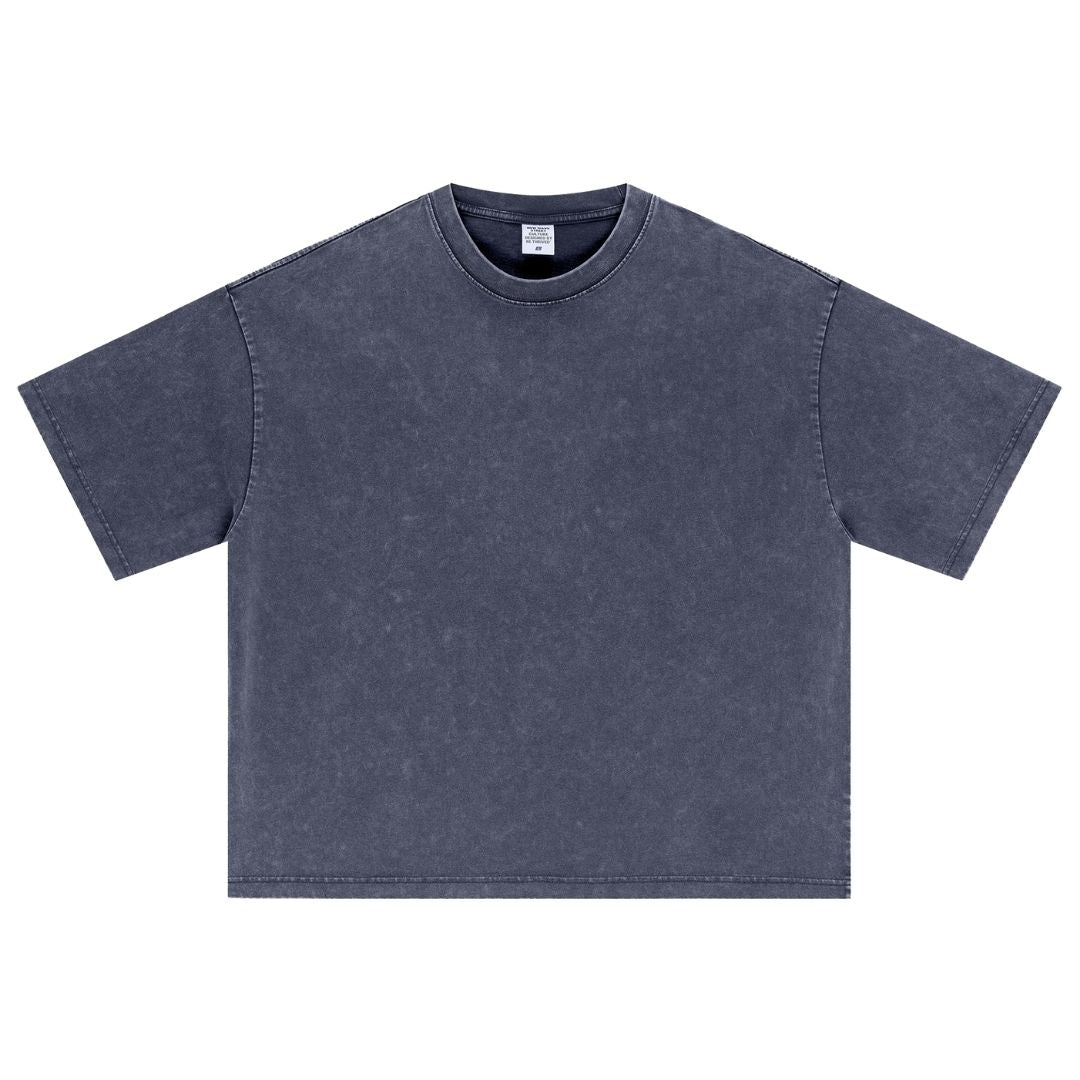 S2652 285G 重水洗做舊 Boxy fit 落肩寬短版T恤