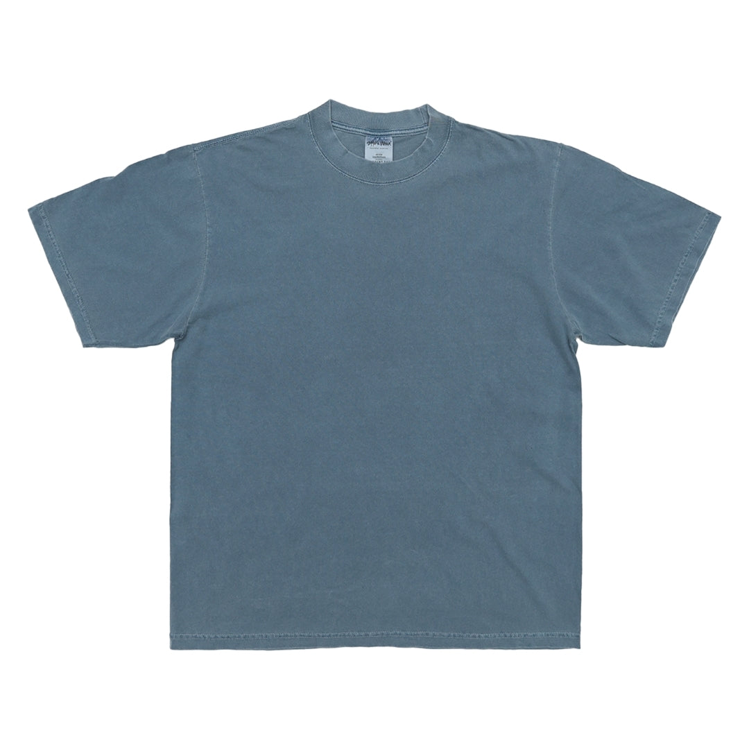 SK02 7.5oz 輕水洗重磅落肩寬版T恤