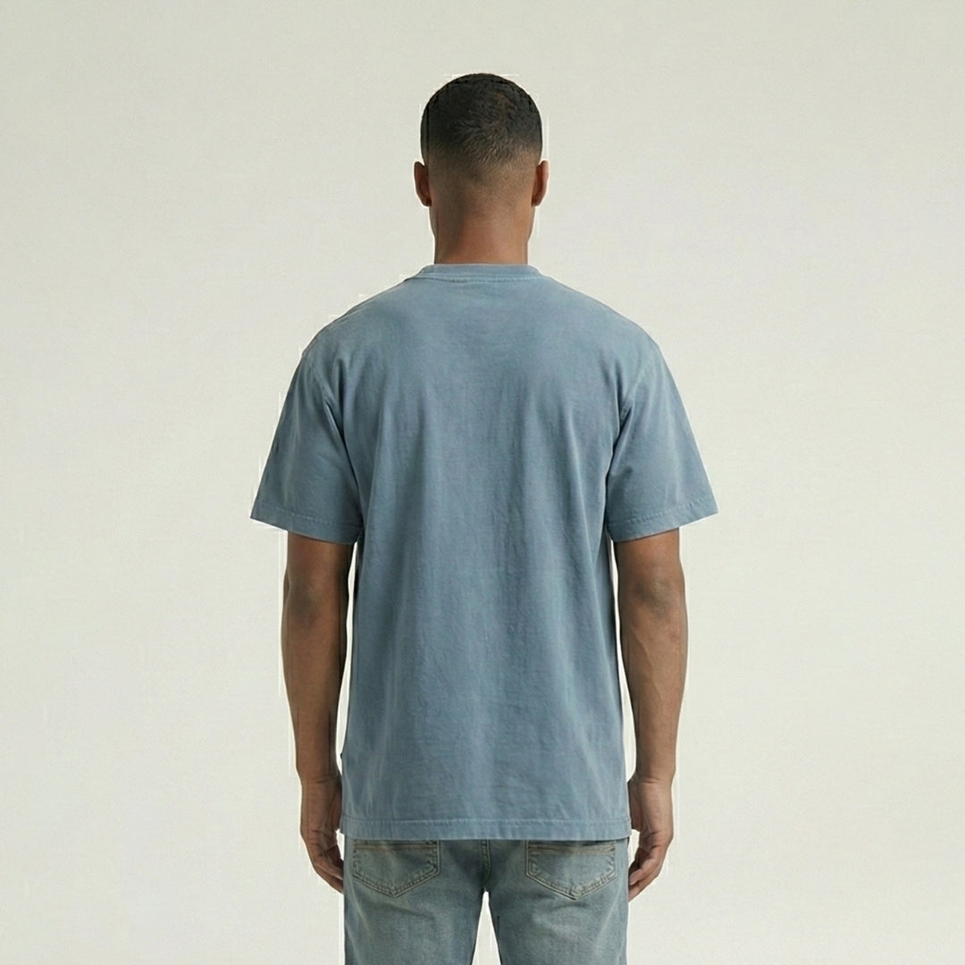 SK02 7.5oz 輕水洗重磅落肩寬版T恤