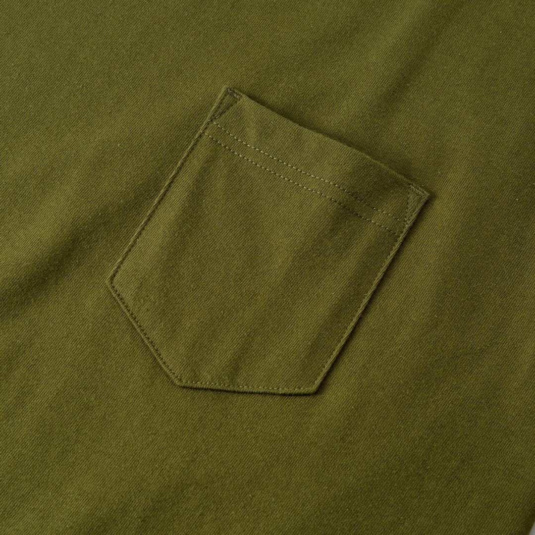 35008-01 5.6oz. 寬版落肩T恤 (有口袋)