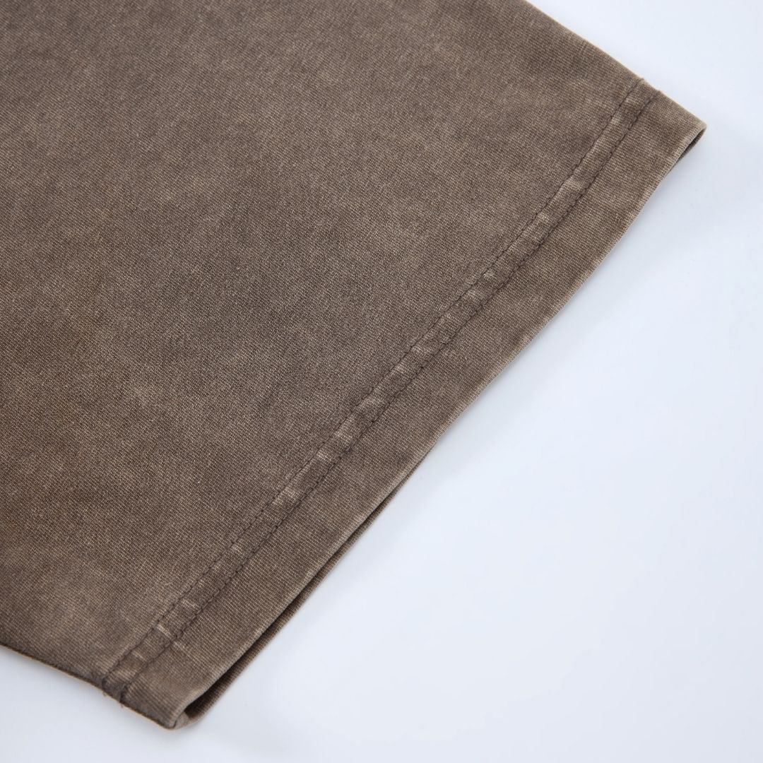 S2652 285G 重水洗做舊 Boxy fit 落肩寬短版T恤