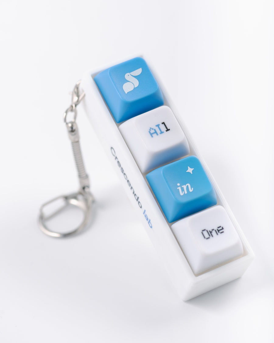 漸強實驗室 Crescendo Lab《2026 年度產品發表會 Intelligence in One touch》鍵帽鑰匙圈