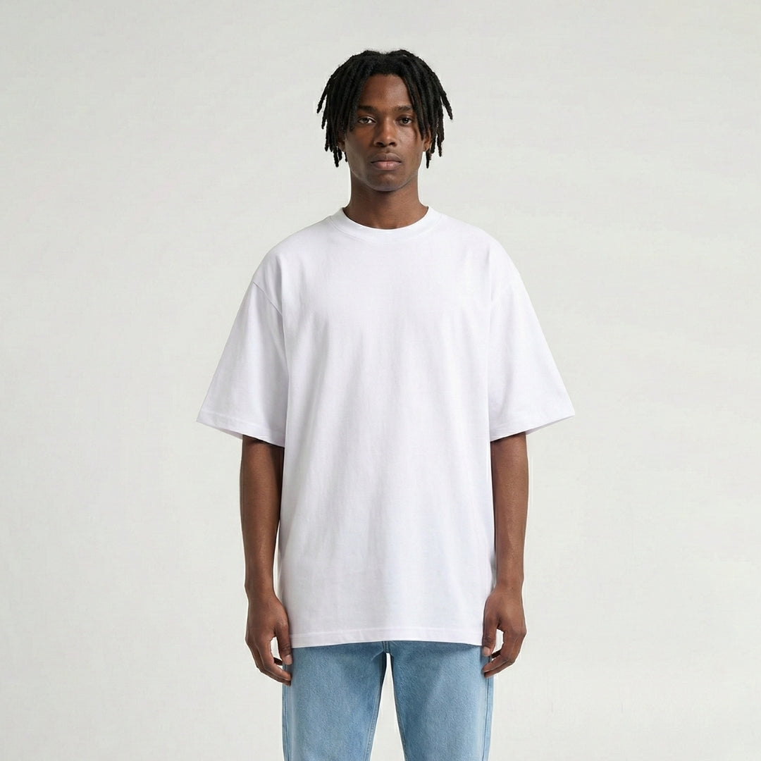 SK01 7.5oz 基本款重磅落肩寬版T恤