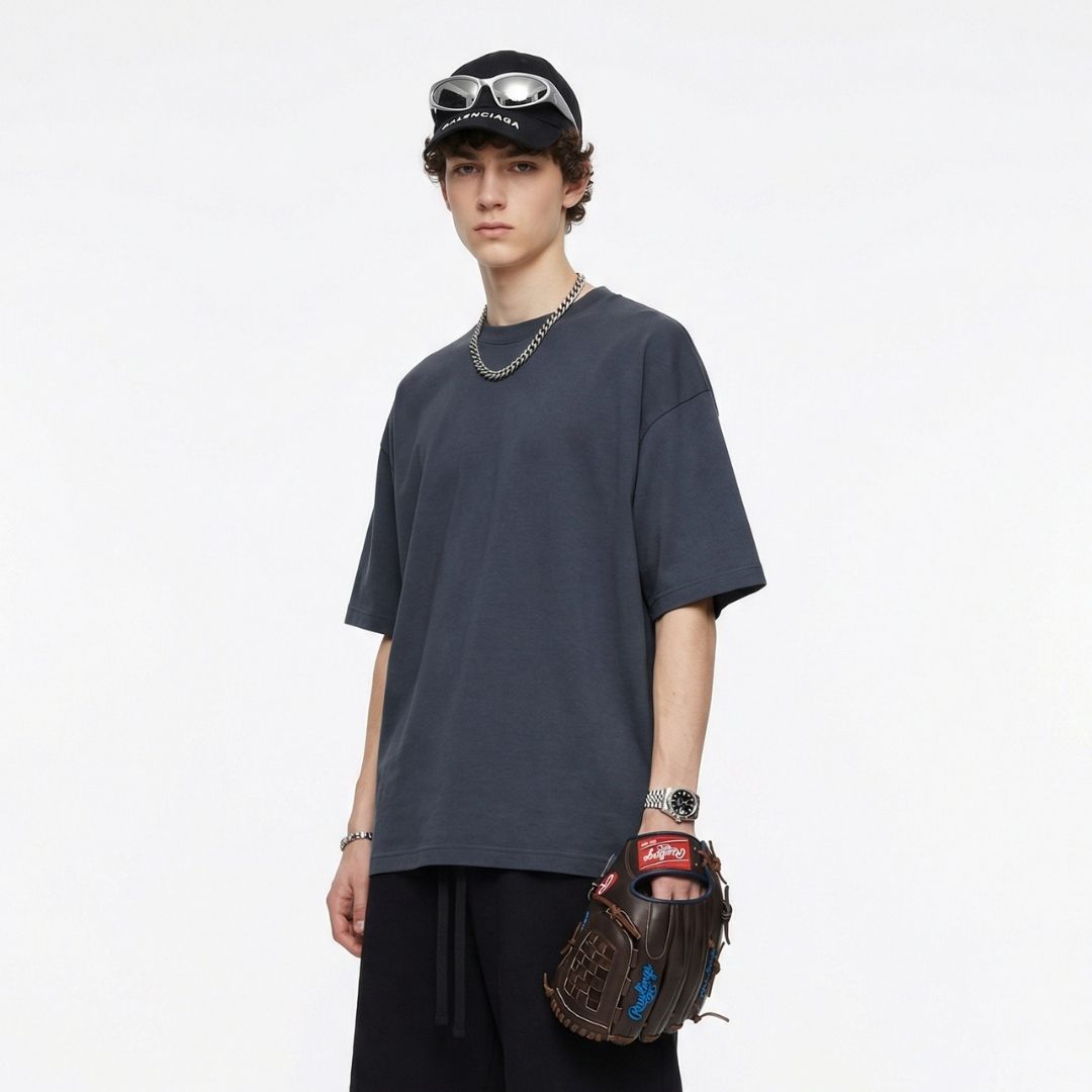 S2610 240G SORONA Boxy fit 落肩寬短版T恤