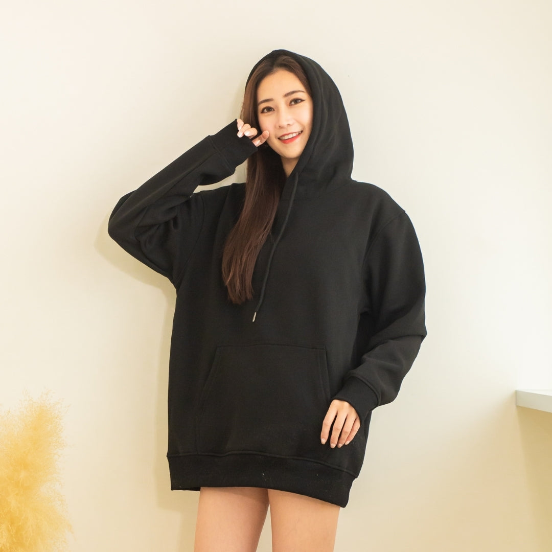 TH02 亞規保暖刷毛連帽T恤