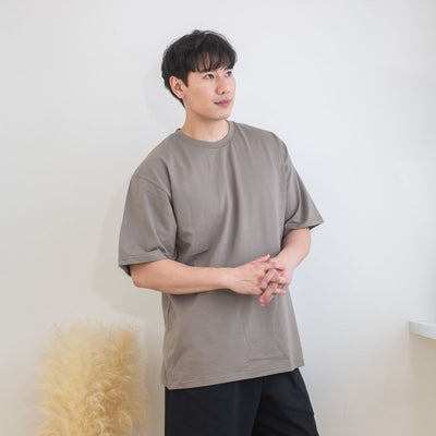 AG24000 240G 緊密賽洛紡重磅落肩精梳棉T恤