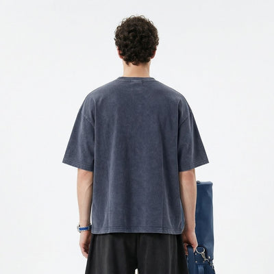 S2652 285G 重水洗做舊 Boxy fit 落肩寬短版T恤