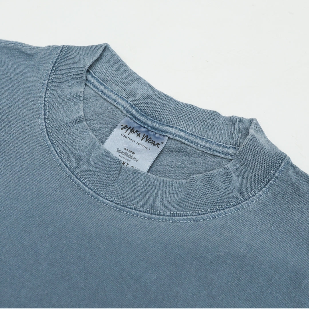 SK02 7.5oz 輕水洗重磅落肩寬版T恤