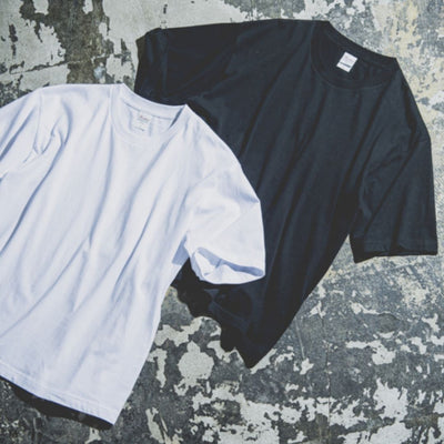 00113-BCV 全棉圓領落肩T恤