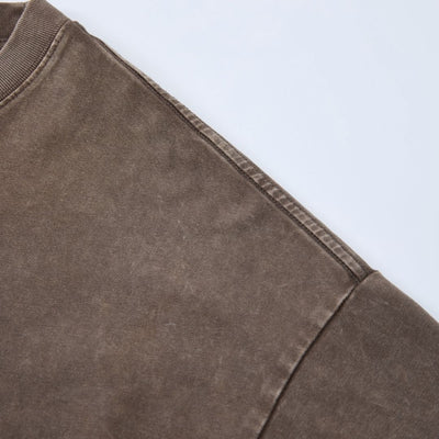 S2652 285G 重水洗做舊 Boxy fit 落肩寬短版T恤